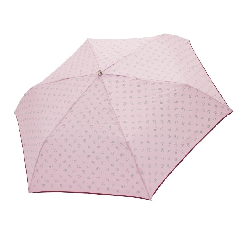 小花プリント 雨晴兼用折りたたみ傘