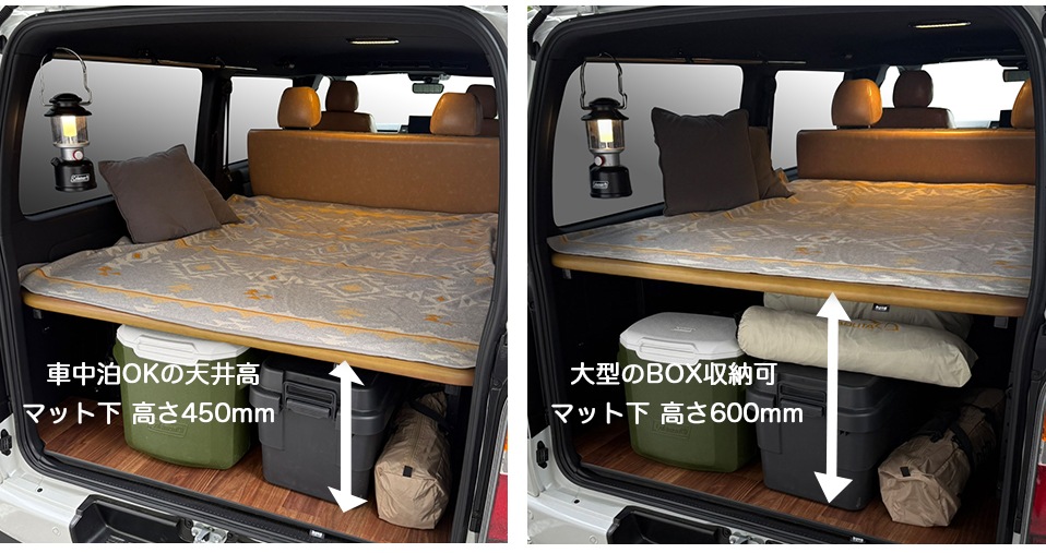 標準S-GL用【サンマスタード】レザータイプ ベッドキット ハイエース