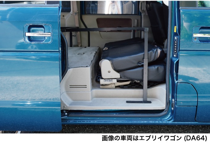 エブリイワゴン ベッドキットDA64W フルサイズ レザータイプ 4分割