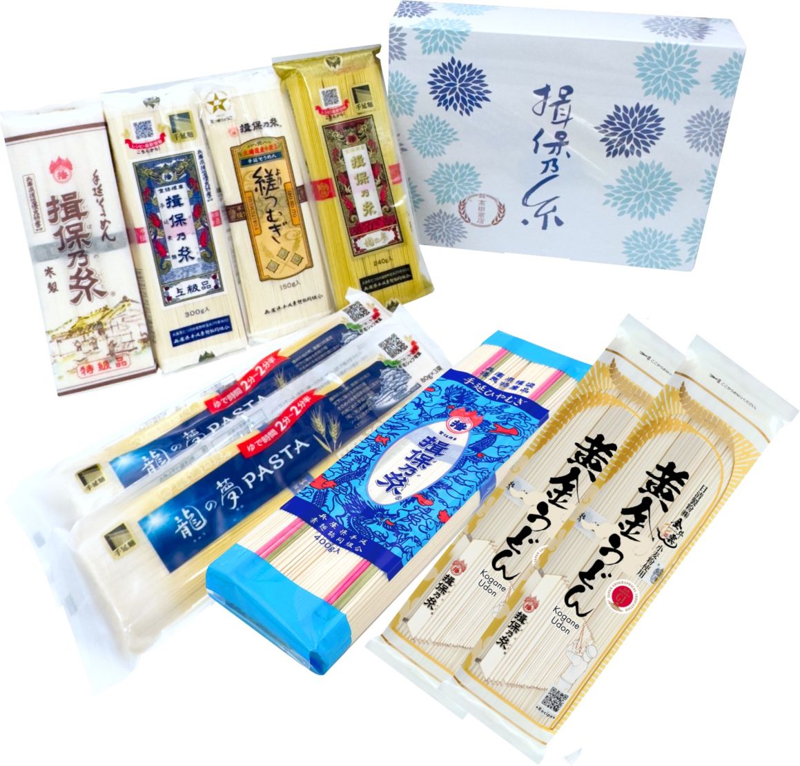 手延素麺 揖保乃糸 手延バラエティセット 【BOX-50】