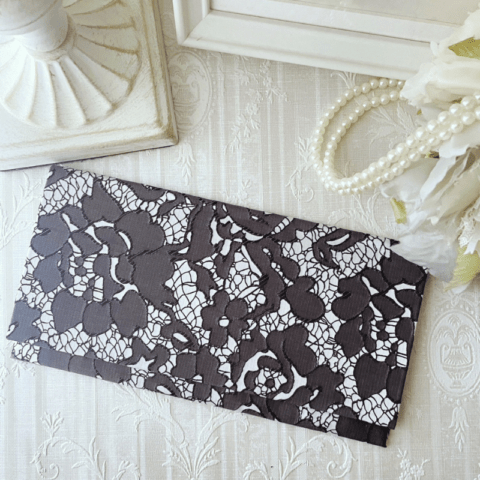 NOBLE of Kobe ふくさウォレット<モノトーン レース>