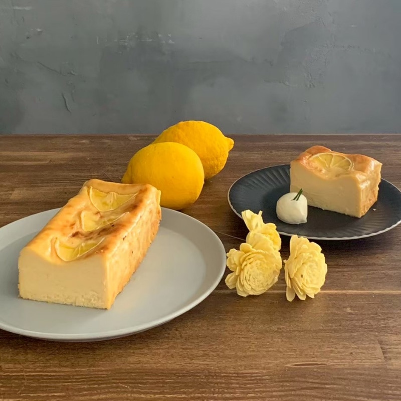 Plants Cafe コハルビヨリ　淡路島レモンのバスクチーズケーキ