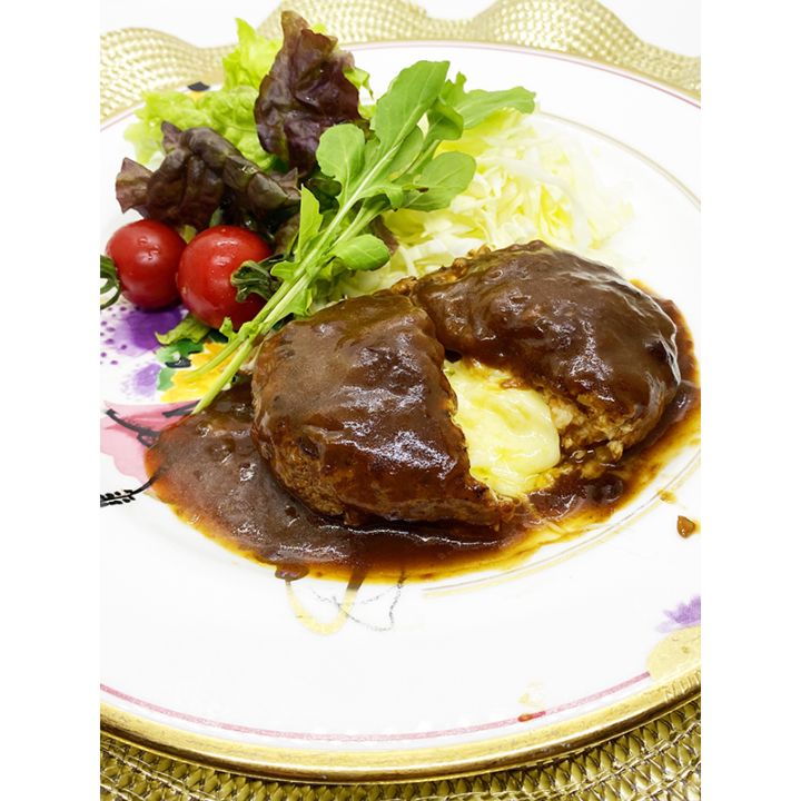 ふわふわ鶏ハンバーグチーズインデミグラスソース4個(箱入り)