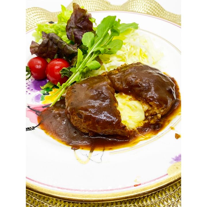 ふわふわ鶏ハンバーグチーズインデミグラスソース4個(箱入り)