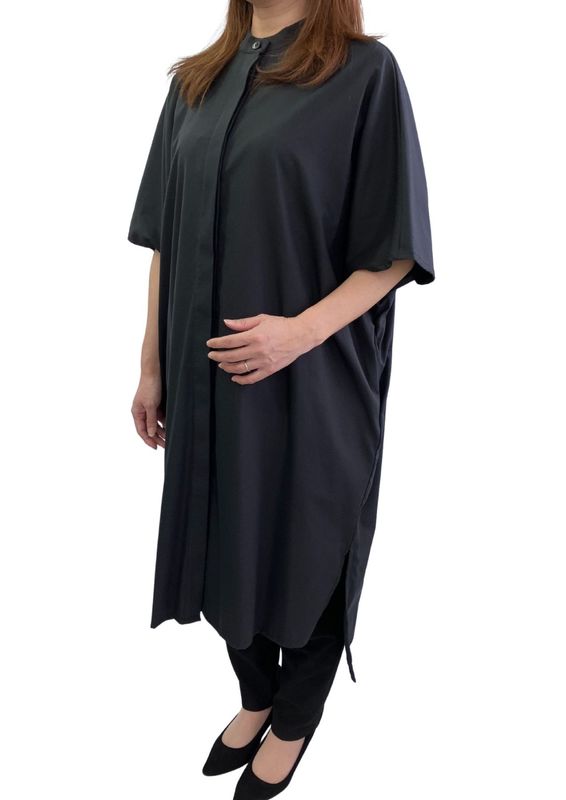 すっきりフェイスワンピース（BLACK）