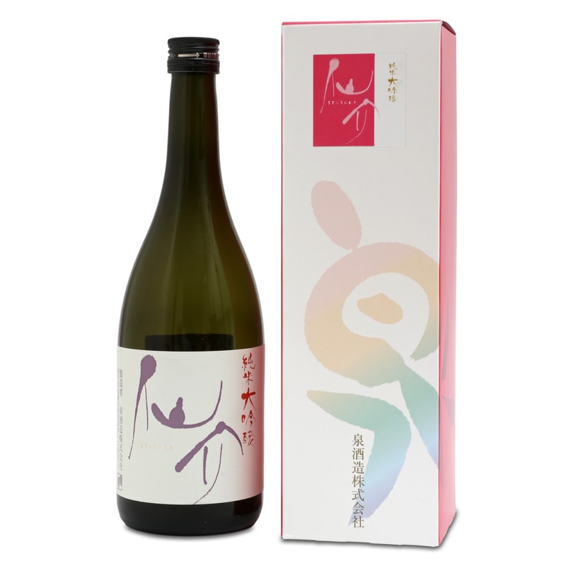 仙介純米大吟醸　化粧箱（ピンク）入（720ml）