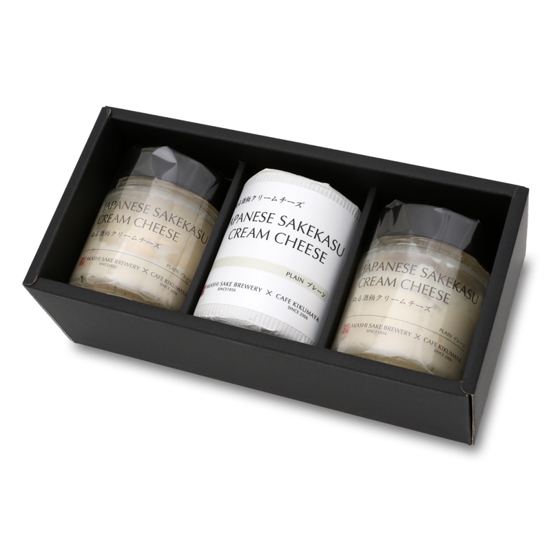 ぬる酒粕クリームチーズ　プレーン3個セット