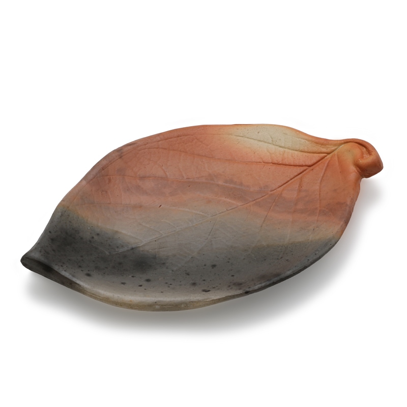 雲火焼　銘々葉皿