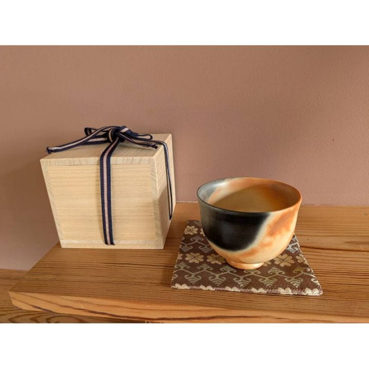 雲火焼　抹茶茶碗（桃井香子作）