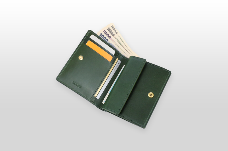 TAANNERR（タァンネリル）　ピットヌメ革　二つ折り財布