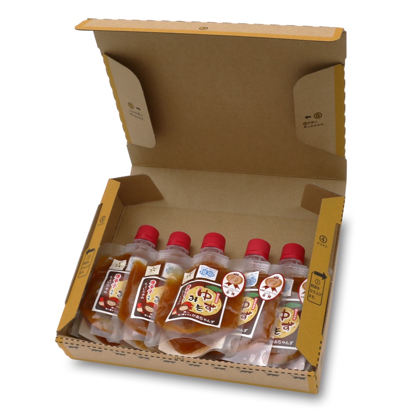 食と農を守るかあちゃんずの相生特産こだわり唐辛子入りゆずみそ＜５個セット＞