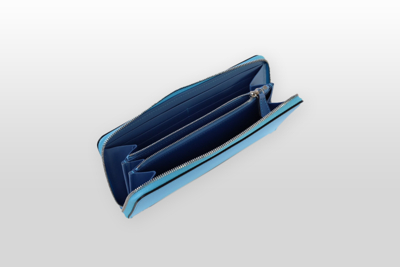 TAANNERR（タァンネリル）　撥水革　ラウンドジップ長財布