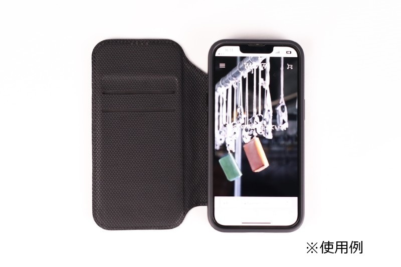 TAANNERR（タァンネリル）　MagSafe対応iPhone用ケース　イレギュラーシュリンク（Black）