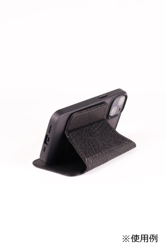 TAANNERR（タァンネリル）　MagSafe対応iPhone用ケース　イレギュラーシュリンク（Black）