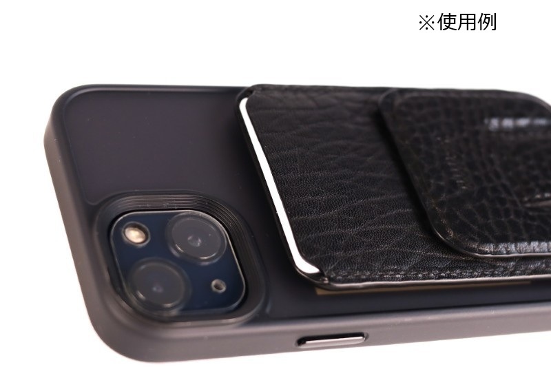 TAANNERR（タァンネリル）　MagSafe対応カードホルダー　イレギュラーシュリンク（Black）