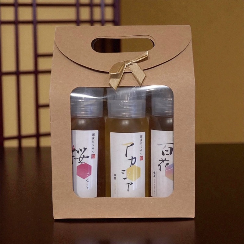 六甲山のはちみつ「六甲蜜語　三種詰め合わせ」