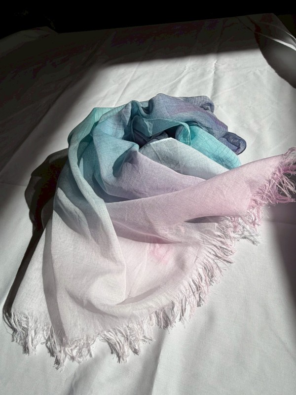 fabori 水彩のグラデーションストール