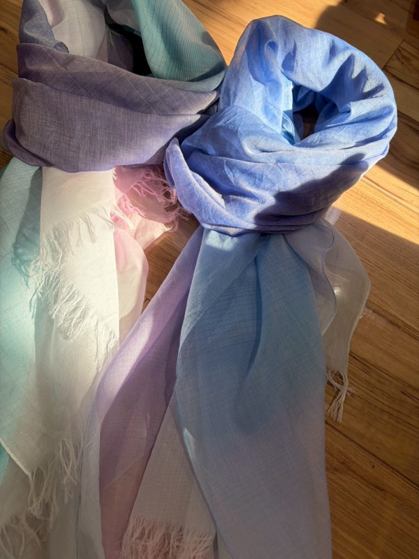 fabori 水彩のグラデーションストール