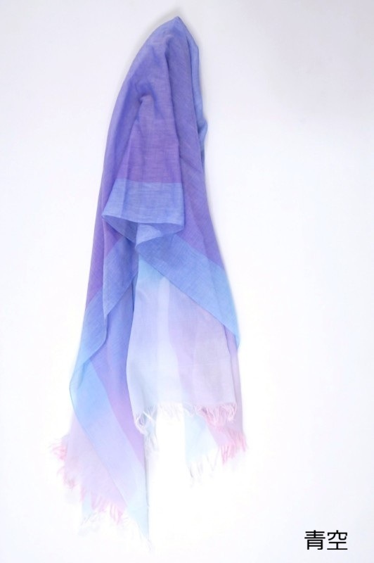 fabori 水彩のグラデーションストール
