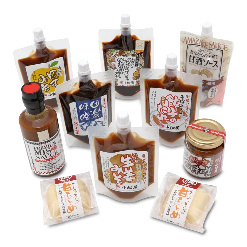 調味みそ＆甘酒詰め合わせセット　10個