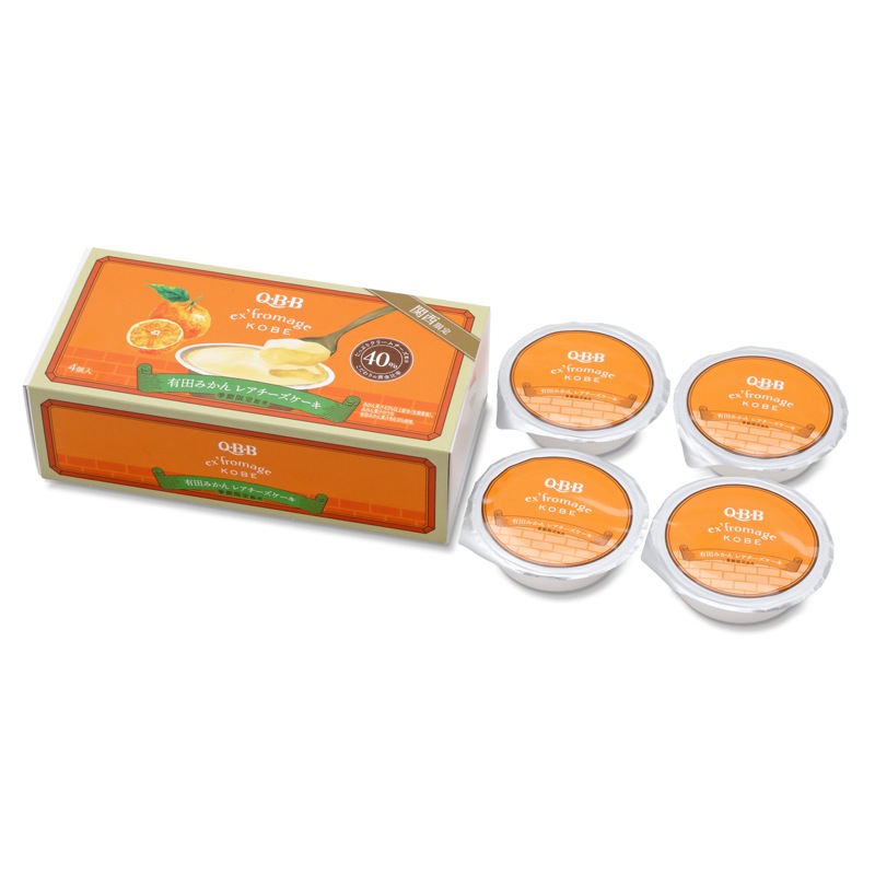 QBB　ex'fromage KOBE 有田みかんレアチーズケーキ４個入