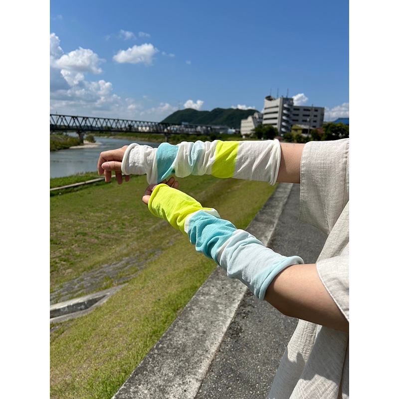 播州染　くしゅくしゅアームカバー