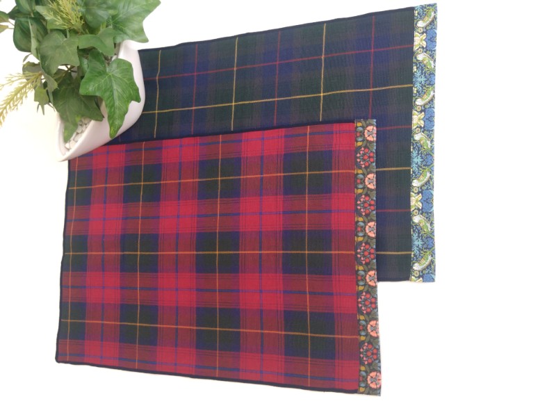 播州織トリプルガーゼ　ハンドタオルリバティプリント付2枚セット