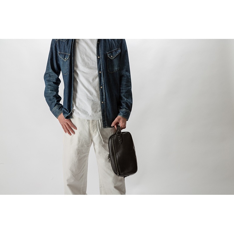 Tajima Cowhide　2wayポーチ