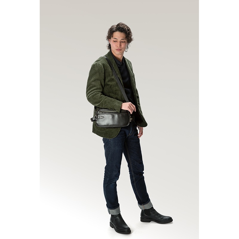 Tajima Cowhide　2wayポーチ