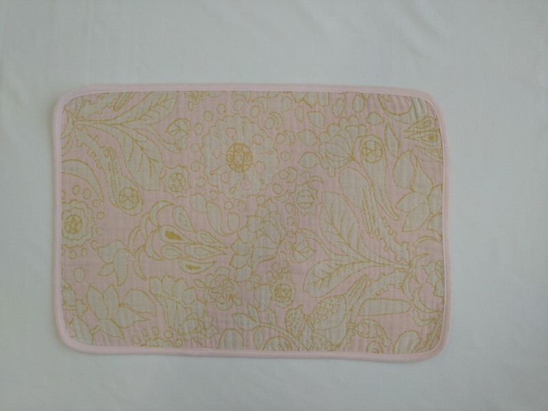 播州織オリジナルガーゼ　花鳥柄ハンドタオル