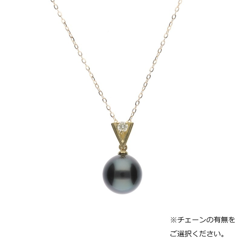 星影】クロチョウ真珠 ダイヤモンド K18 ペンダント | 摂津｜SETTSU