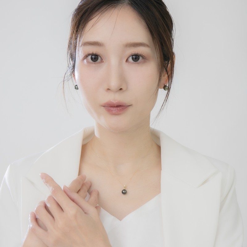 星影】クロチョウ真珠 ダイヤモンド K18 ペンダント | 摂津｜SETTSU