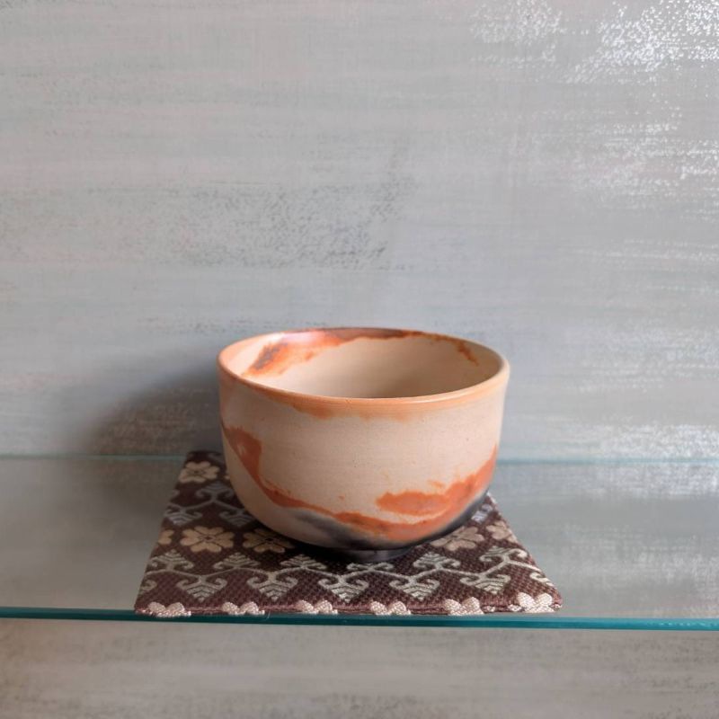 雲火焼　抹茶茶碗（長棟州彦作）