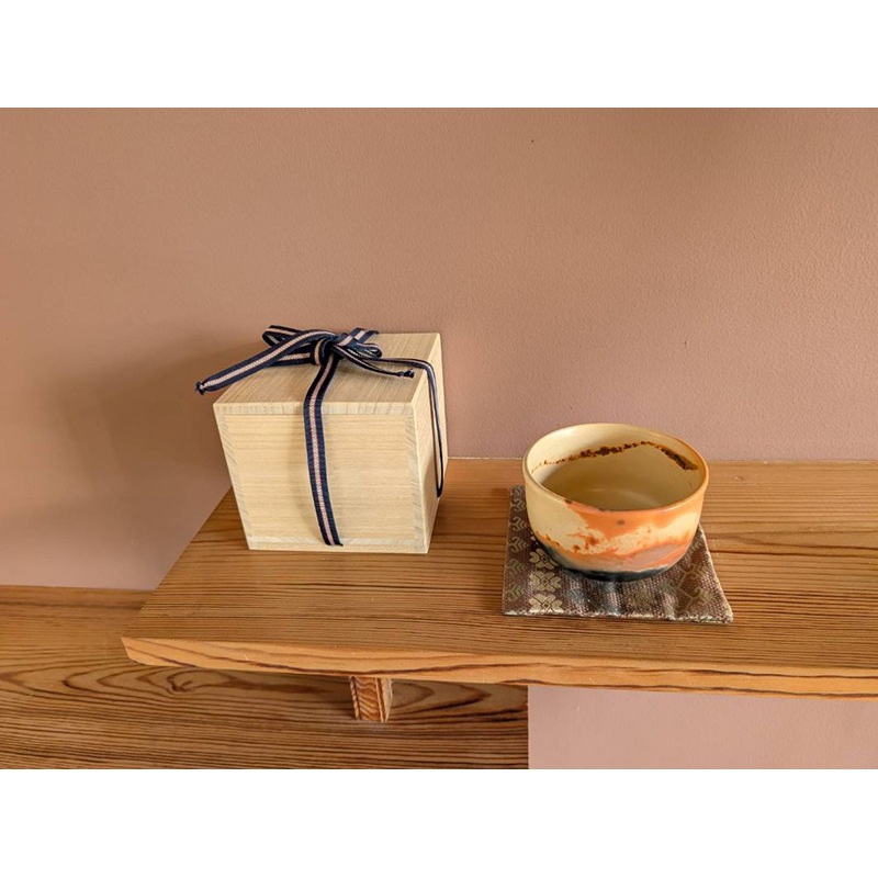 雲火焼　抹茶茶碗（長棟州彦作）