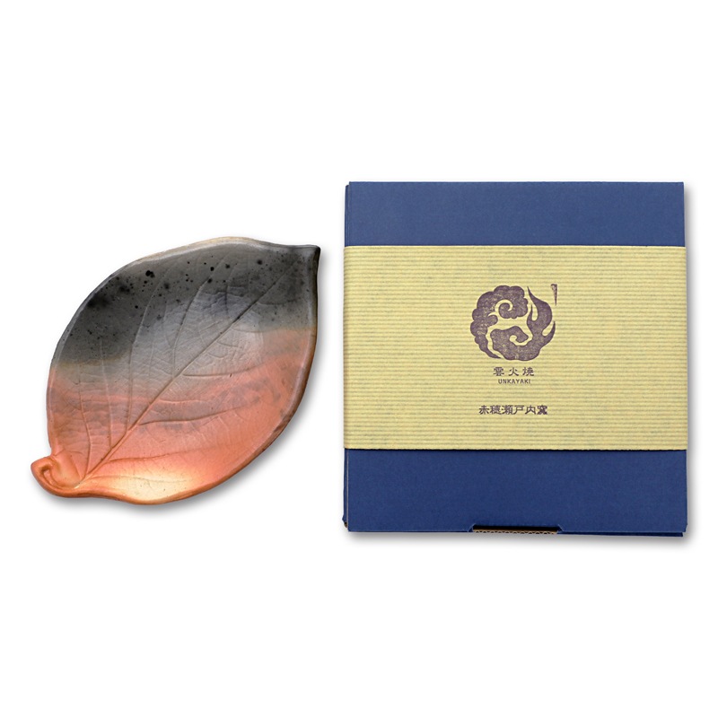 雲火焼　銘々葉皿