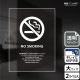 ɸ��SQUARE����NO SMOKING  ��ư�ʱ���ɻߤˤ����Ϥ��������ס�CBK1164����Ʃ���ե���ॹ�ƥå����ۥ��Ʒ�����200mm�߽�276mm��2��٥�