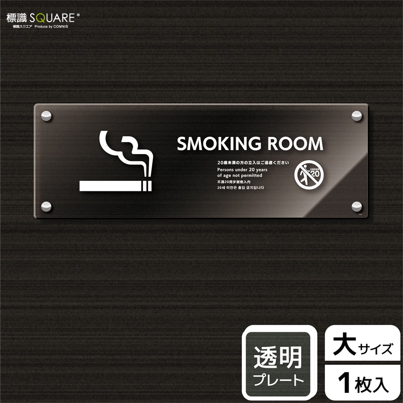 ɸ��SQUARE����SMOKING ROOM 20��̤��������Ω���Ϥ���θ���������ס�CAK2222����Ʃ���������ץ졼�ȡۥ襳������400mm�߽�138mm