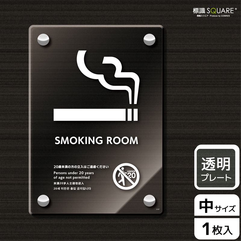 ɸ��SQUARE����SMOKING ROOM 20��̤��������Ω���Ϥ���θ���������ס�CAK3107����Ʃ���������ץ졼�ȡۥ��Ʒ�����138mm�߽�194mm