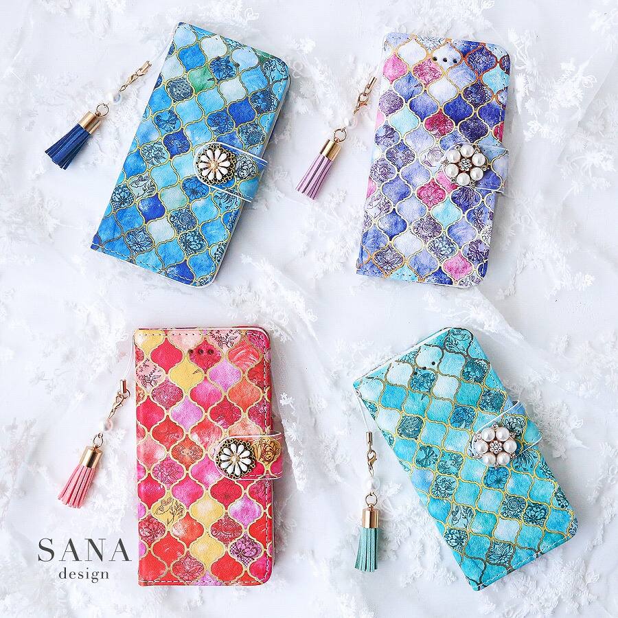 モロッコ ビジュー タッセル付き 」Xiaomiケース 手帳型 | すべての