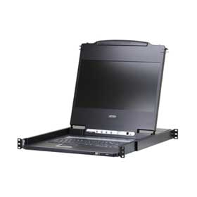 ATEN 17.3インチフルHDワイド対応LCD一体型コンソールドロワー CL6700MWJJL/ATEN