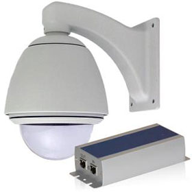 ネクステージ 屋外用 PoE分岐機能付ドームハウジング E120-POE 