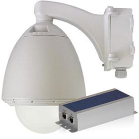 ネクステージ 屋外用 PoE分岐機能付ドームハウジング 大型 (電源BOX付) E220-POE 