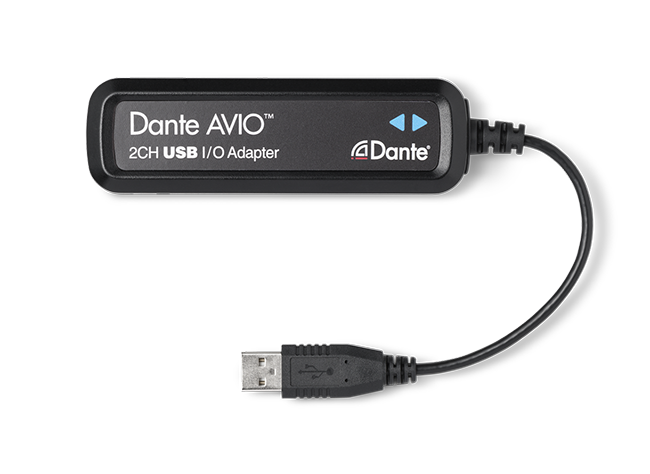 オーディネイト Audinate Dante AVIOアダプター ADP-USB-AU-2X2 