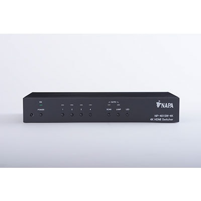 AI 4K@60(4:4:4)対応 HDMI4切換器 AI-NP-401SW-4K