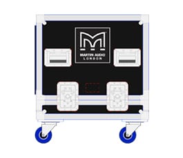 マーチンオーディオ MARTIN AUDIO XE300 2台用 フライトケース XE300FCUK