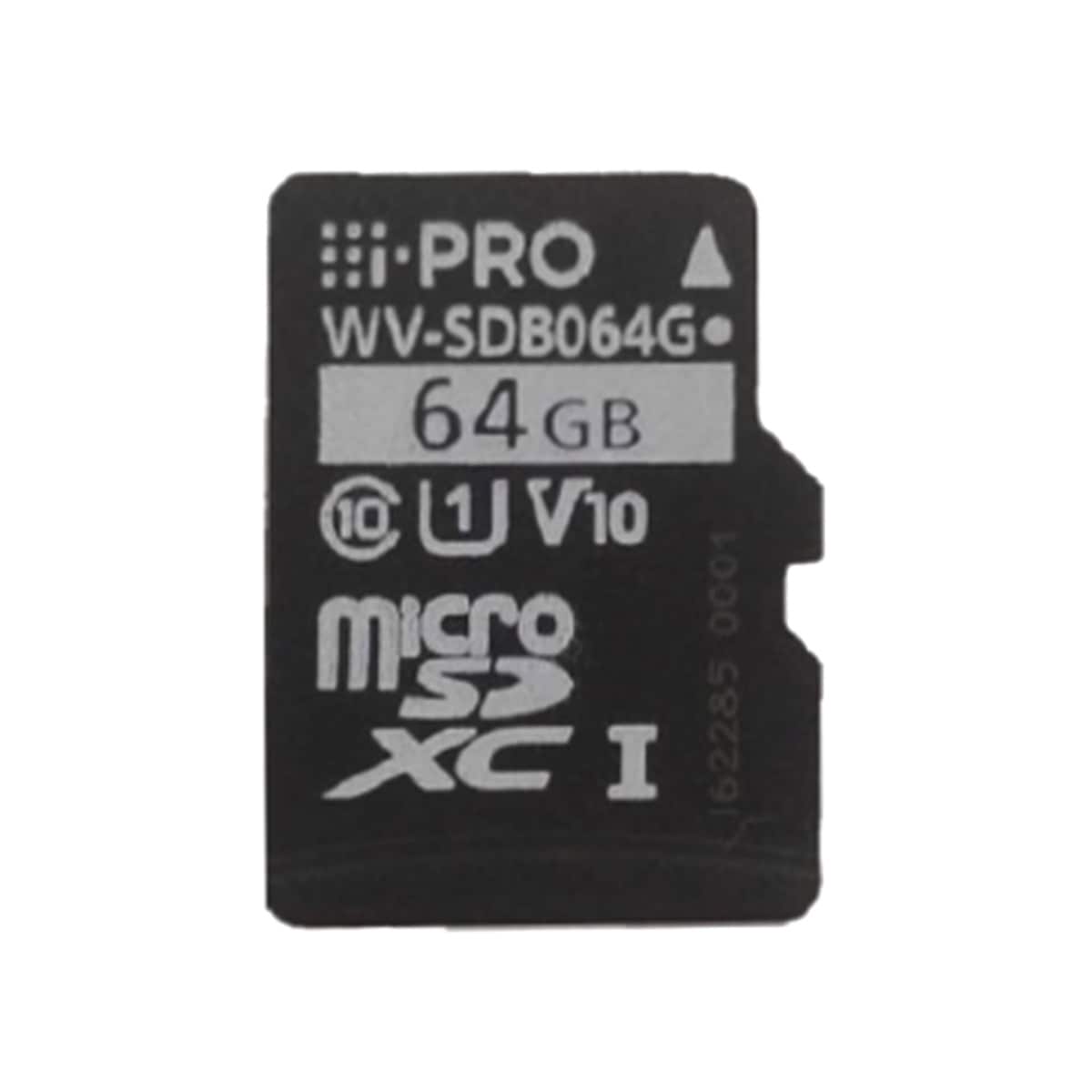 パナソニック Panasonic i-PRO 業務用SDメモリーカード microSDXC(64GB/CLASS10) WV-SDB064G 