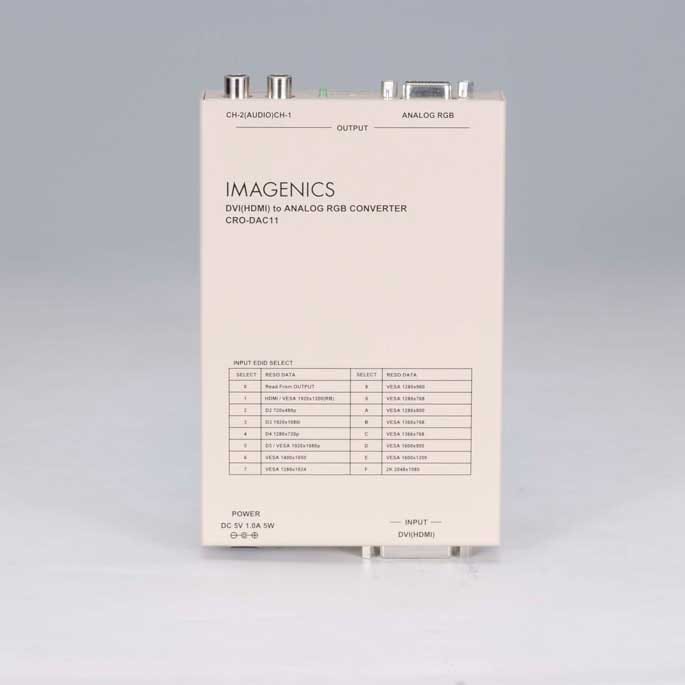 イメージニクス IMAGENICS DVI (HDMI) 入力アナログRGBコンバーター CRO-DAC11 