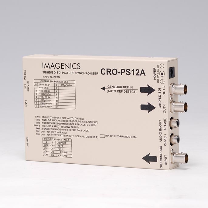 イメージニクス IMAGENICS 3G/HD/SD-SDIピクチャーシンクロナイザ CRO-PS12A 