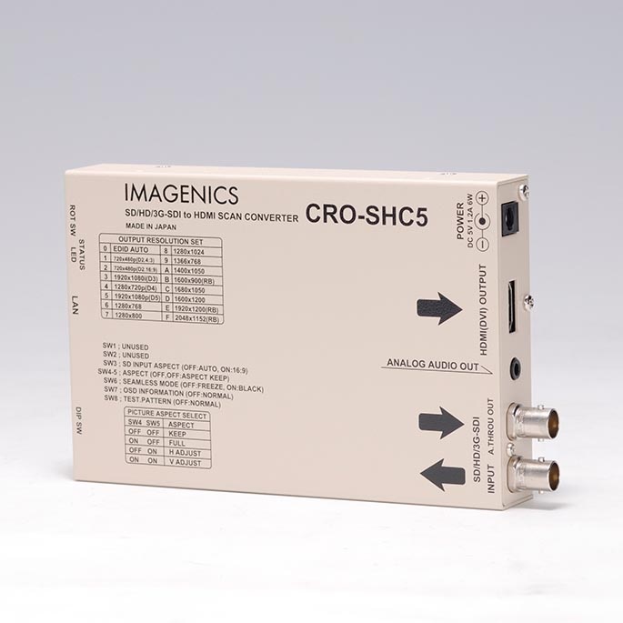 イメージニクス IMAGENICS SD/HD/3G-SDItoHDMI変換器 (スキャコン付き) CRO-SHC5 