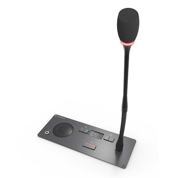 テレビック Televic 埋込型議長マイクユニット (同時通訳対応) Confidea F-CI